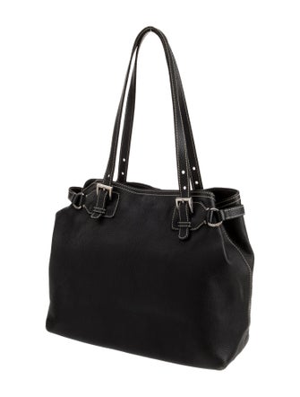 Prada Enameled Metal Triangle Shoulder Bag