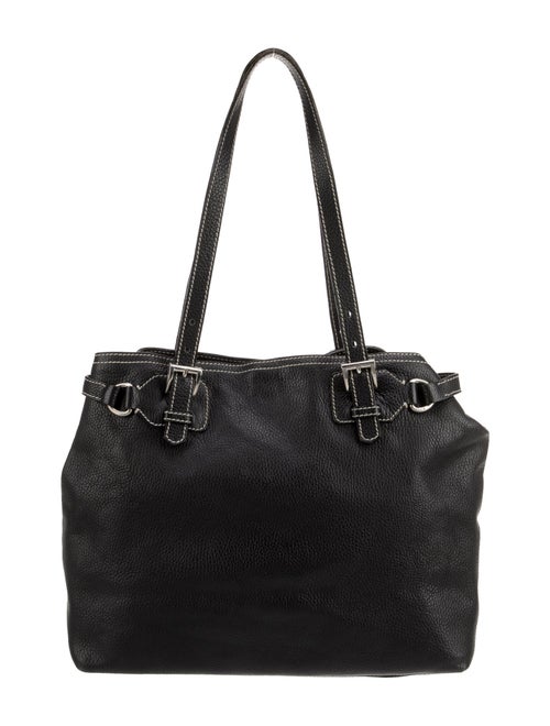 Prada Enameled Metal Triangle Shoulder Bag