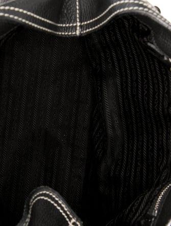 Prada Enameled Metal Triangle Shoulder Bag