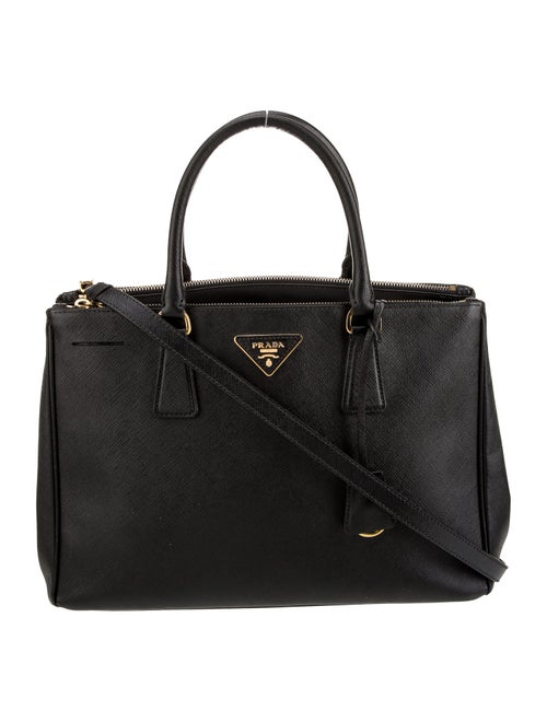 Prada Saffiano Lux Leather Galleria Double Zip