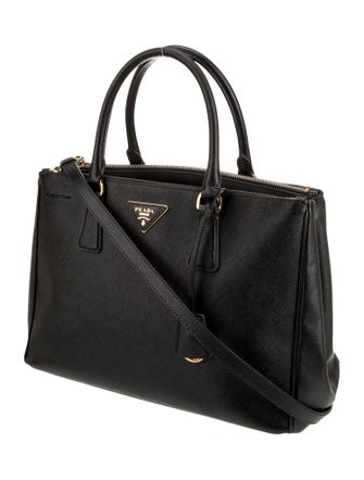 Prada Saffiano Lux Leather Galleria Double Zip