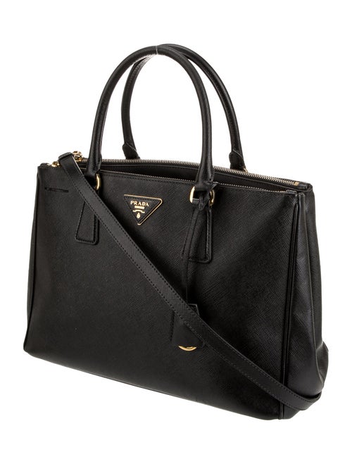 Prada Saffiano Lux Leather Galleria Double Zip
