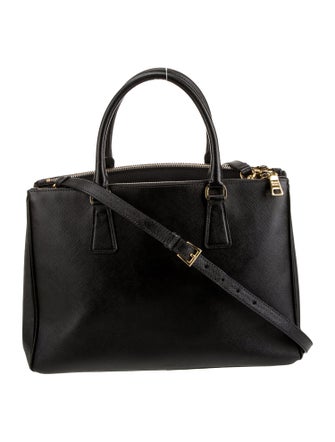 Prada Saffiano Lux Leather Galleria Double Zip