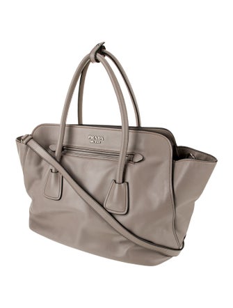Prada Soft Calf Leather Shoulder Bag