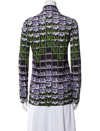 Prada 2019 Printed Button-Up Top