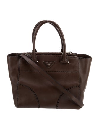 Prada City Calf Leather Twin Pocket