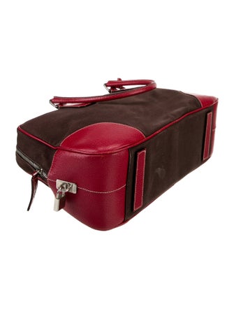 Prada Enameled Metal Triangle Canapa