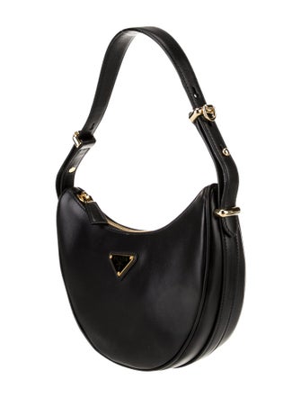 Prada Enameled Metal Triangle Arque Small