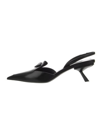 Prada Leather Slingback Pumps