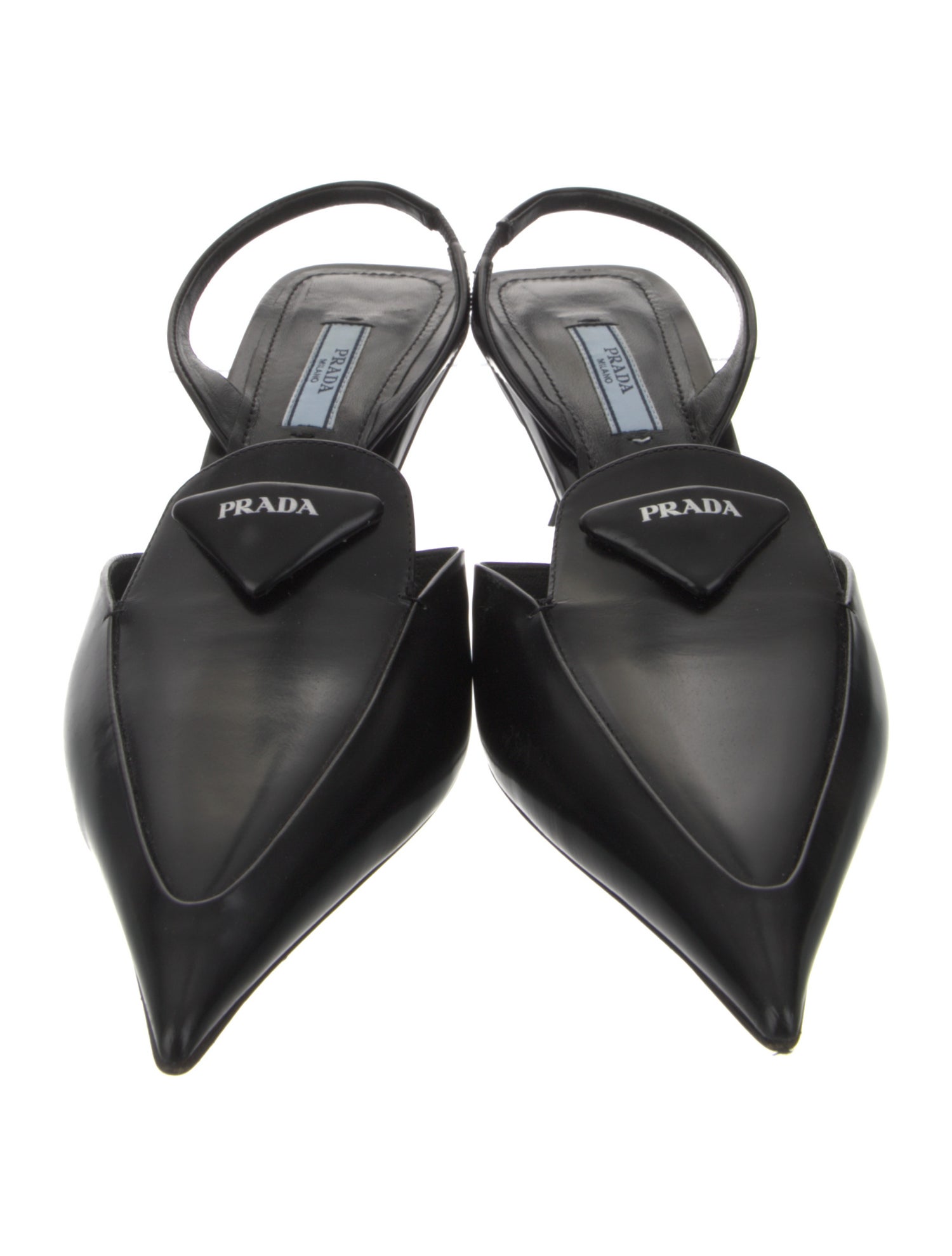 Prada Leather Slingback Pumps