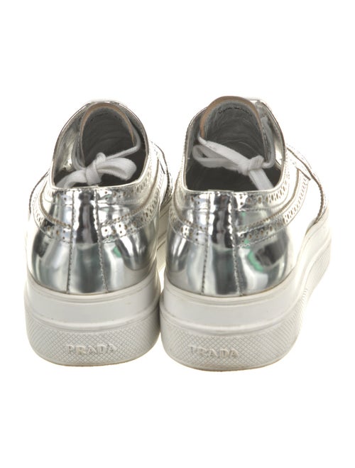 Prada Patent Leather Eyelet Trim Oxfords