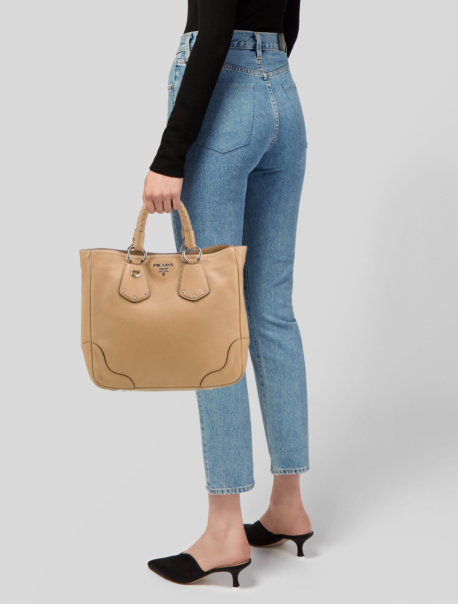 Prada Signature Top Handle Bag