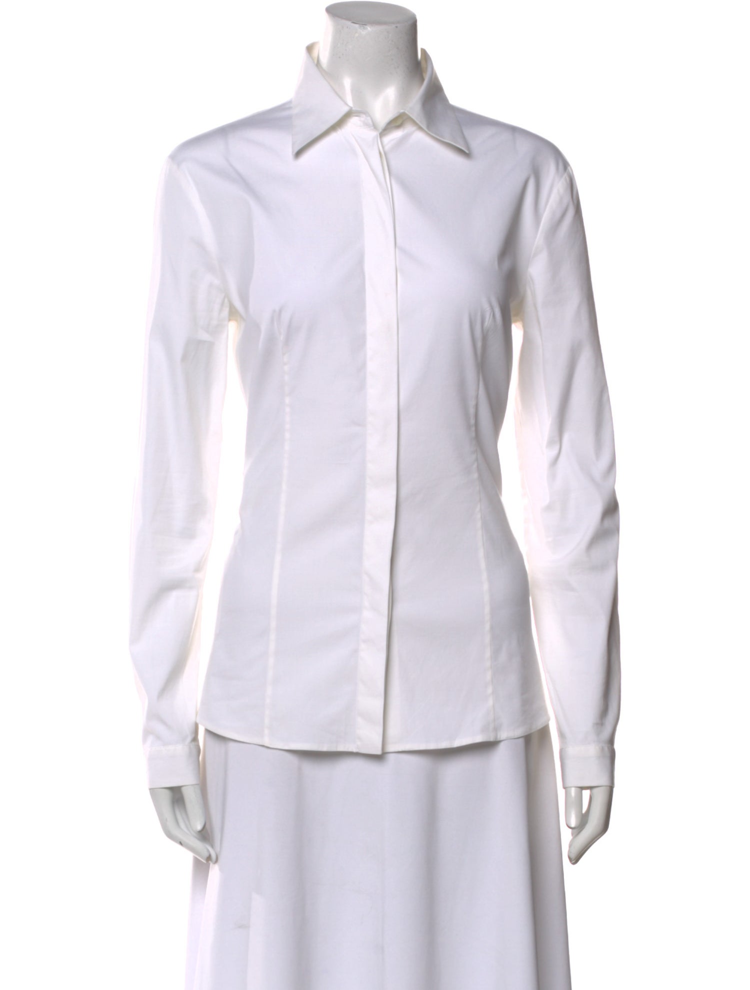 Prada 2010's Long Sleeve Button-Up Top