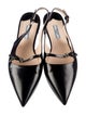 Prada Leather Slingback Flats