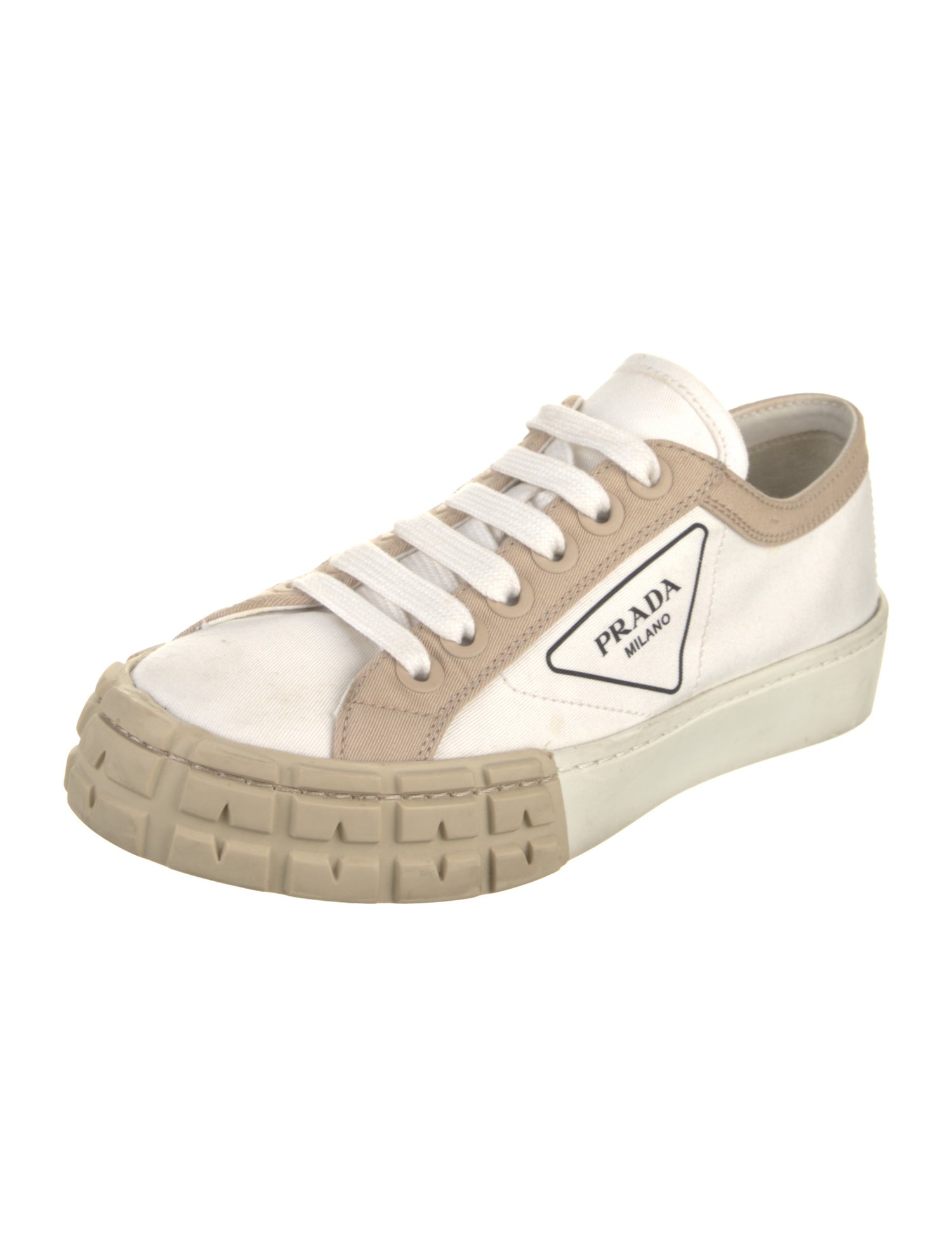 Prada Canvas Printed Sneakers
