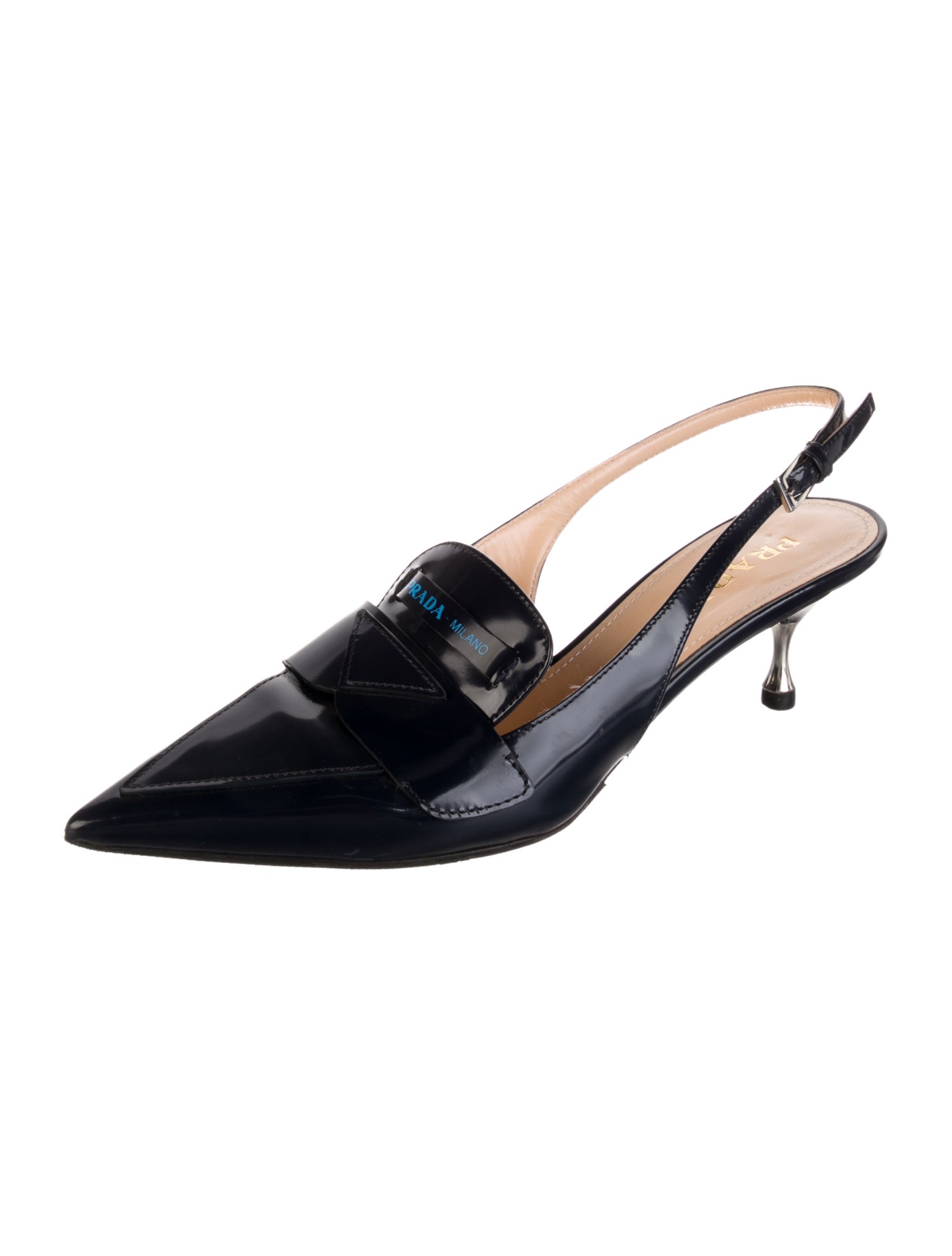 Prada Leather Slingback Pumps