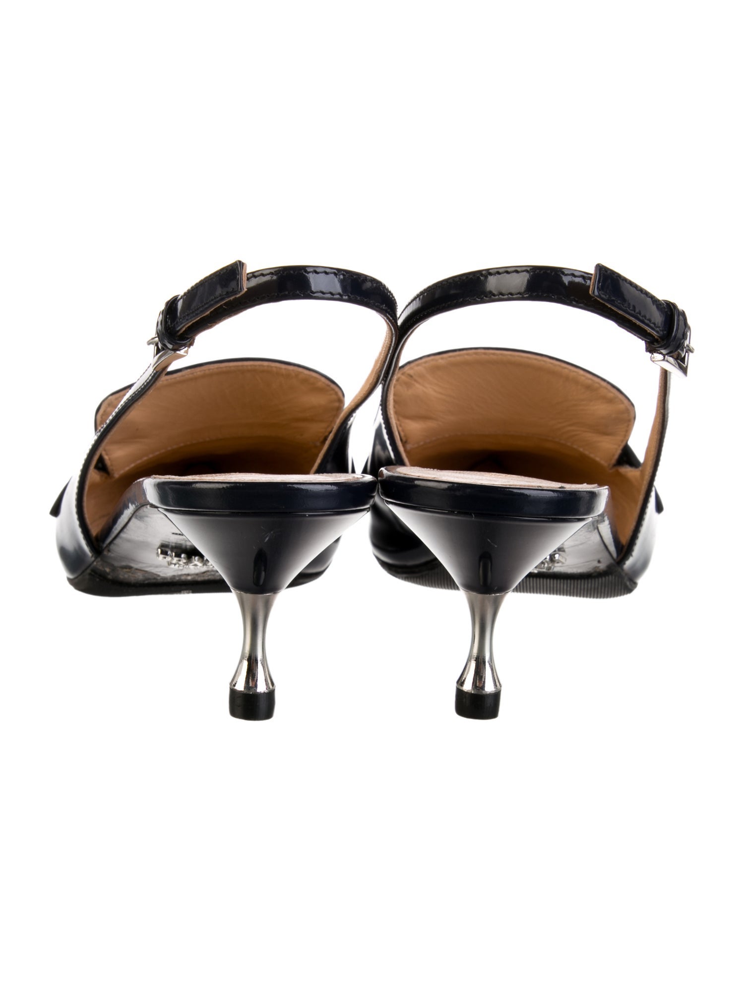 Prada Leather Slingback Pumps