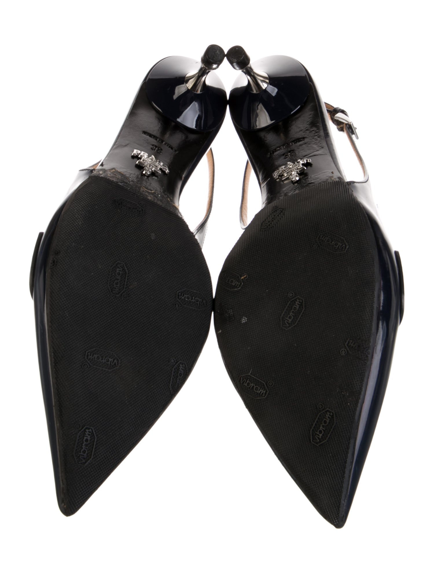 Prada Leather Slingback Pumps