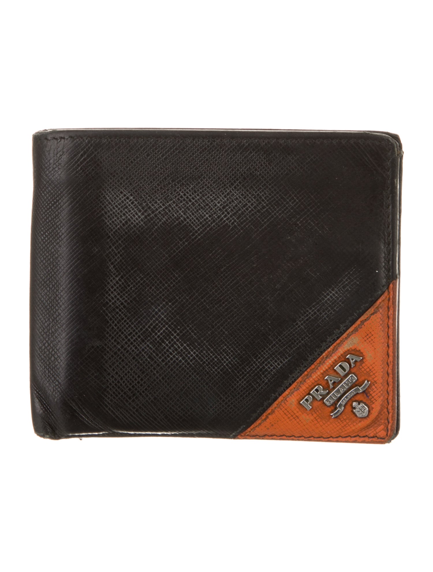 Prada Saffiano Metal Leather Bifold Wallet