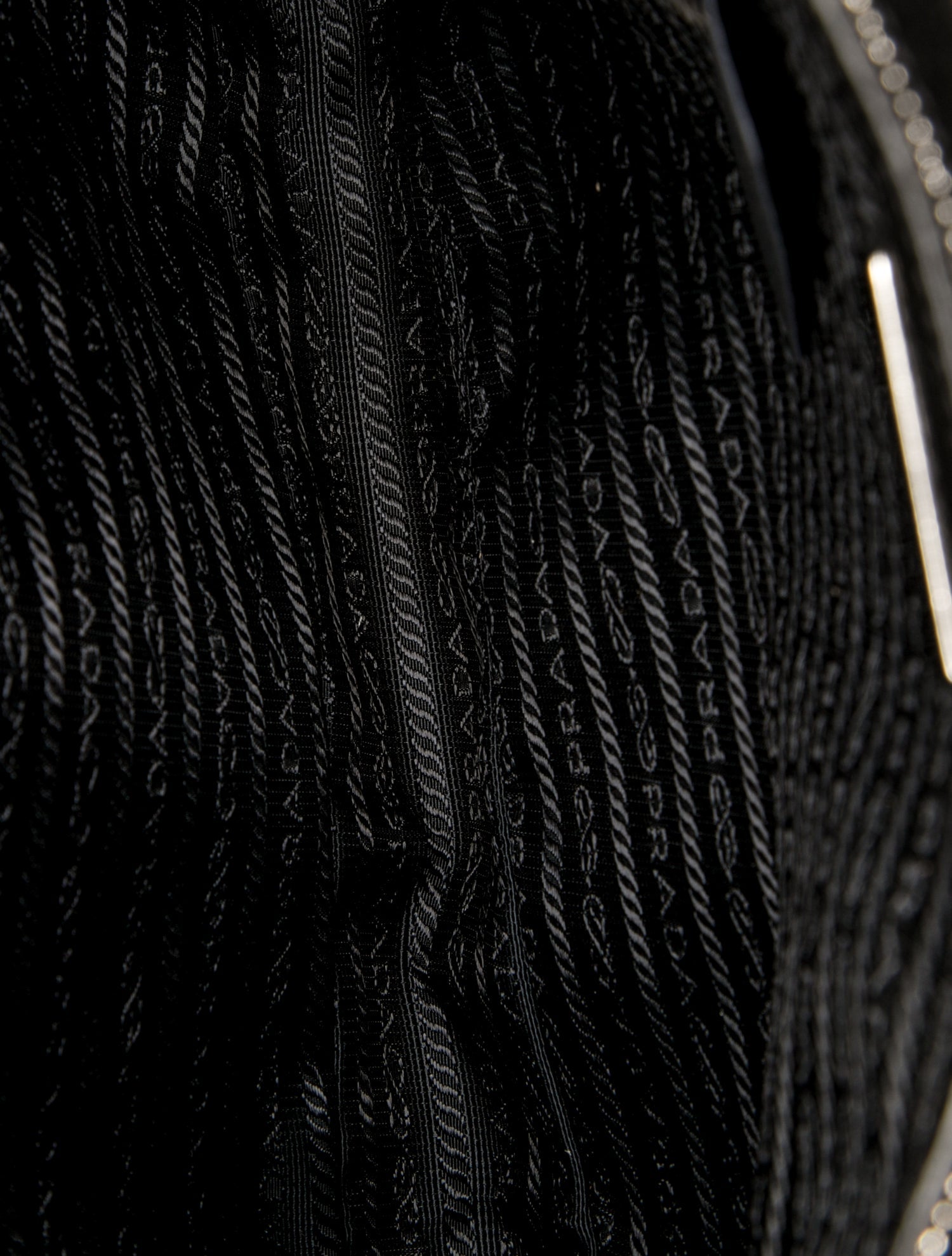 Prada Enameled Metal Triangle Messenger Bag