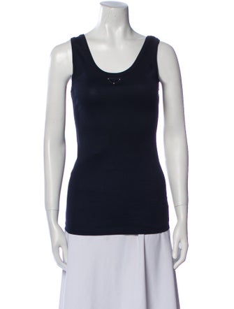 Prada 2024 Scoop Neck Top