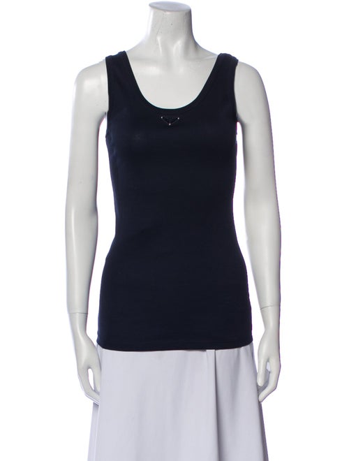 Prada 2024 Scoop Neck Top