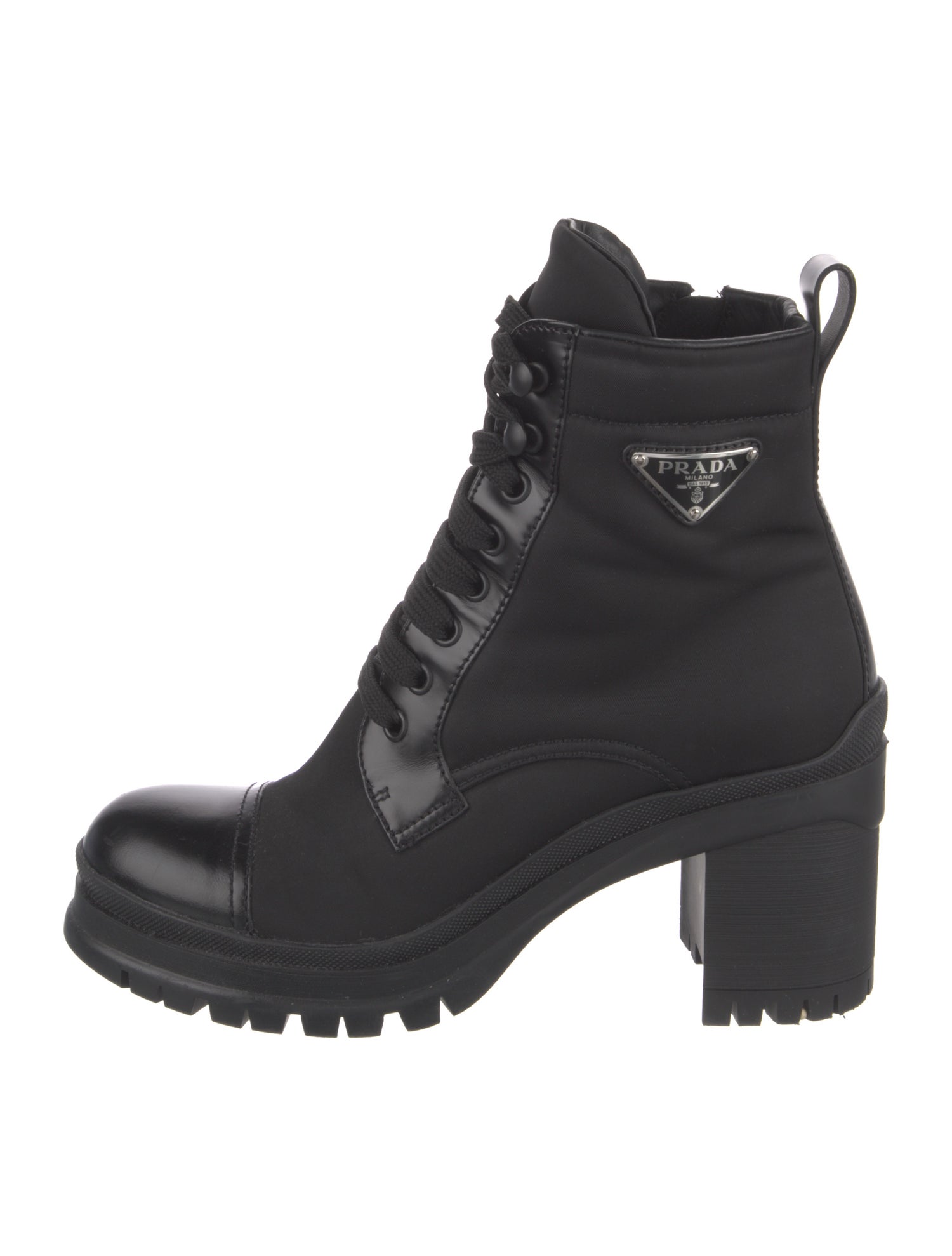 Prada Nylon Combat Boots