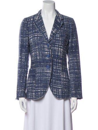 Prada 2011 Plaid Print Blazer