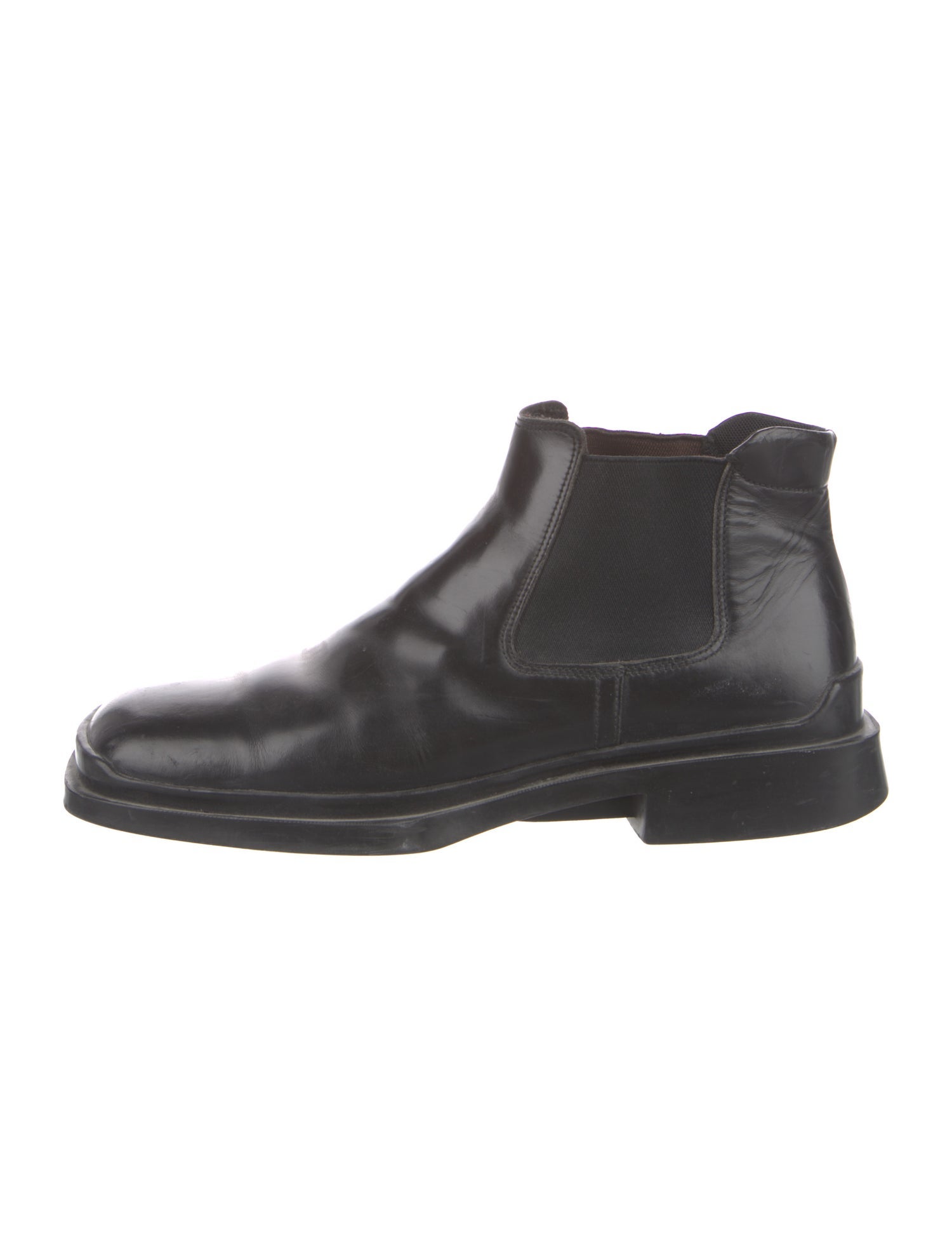 Prada Leather Chelsea Boots