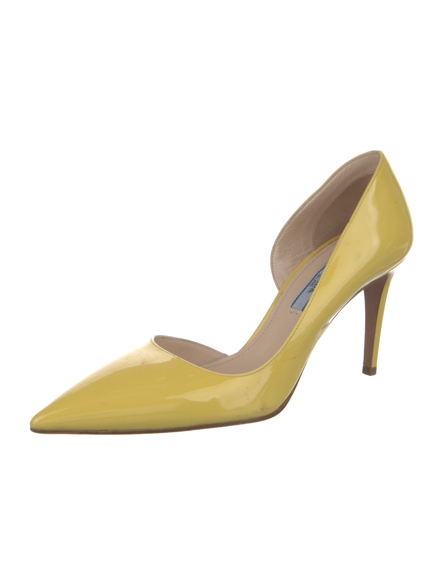Prada Patent Leather D'Orsay Pumps