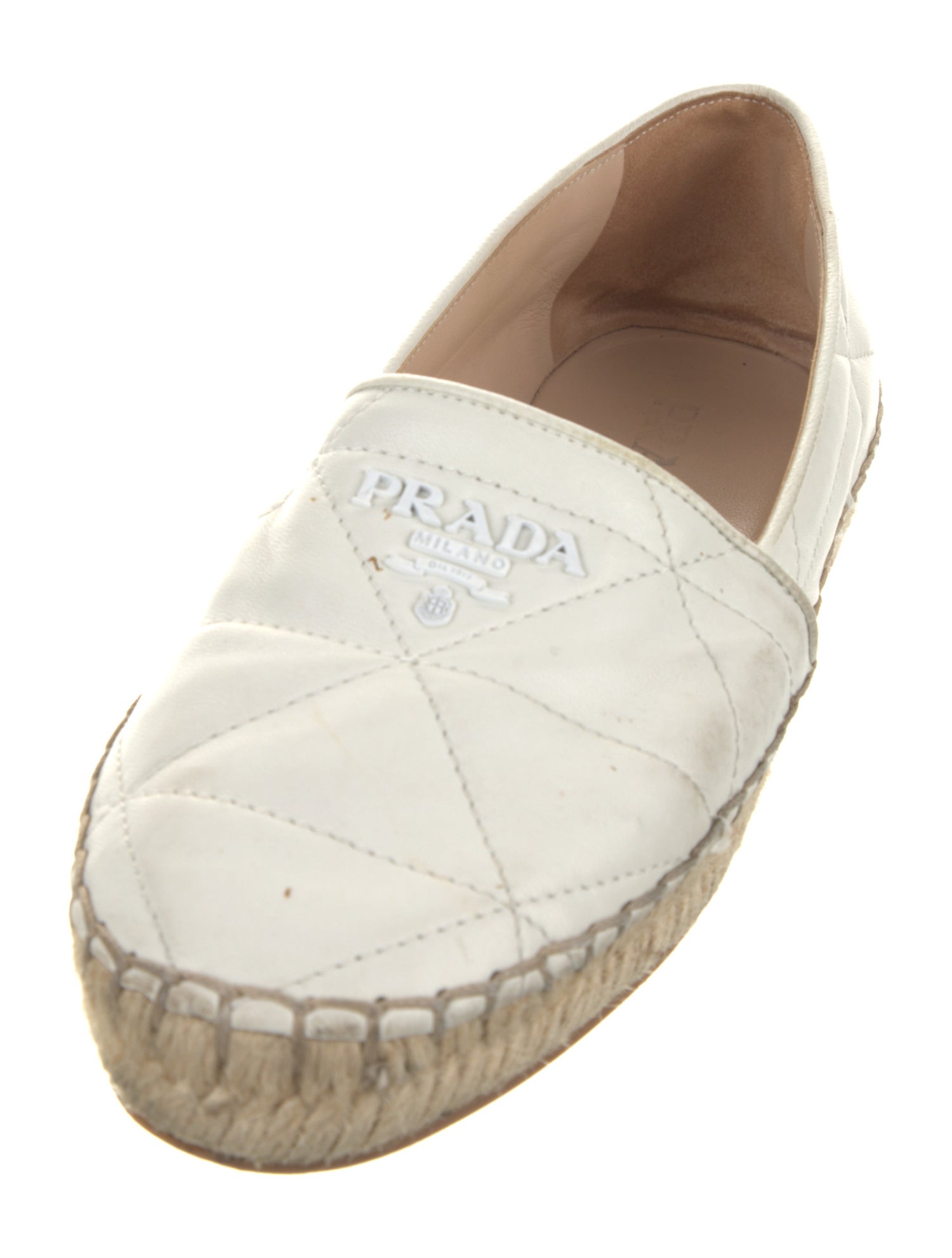 Prada Leather Espadrilles