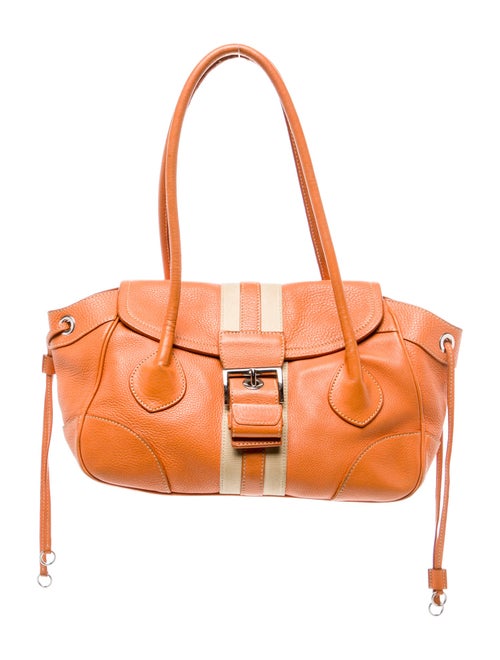 Prada Enameled Metal Triangle Sound