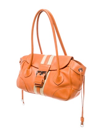 Prada Enameled Metal Triangle Sound