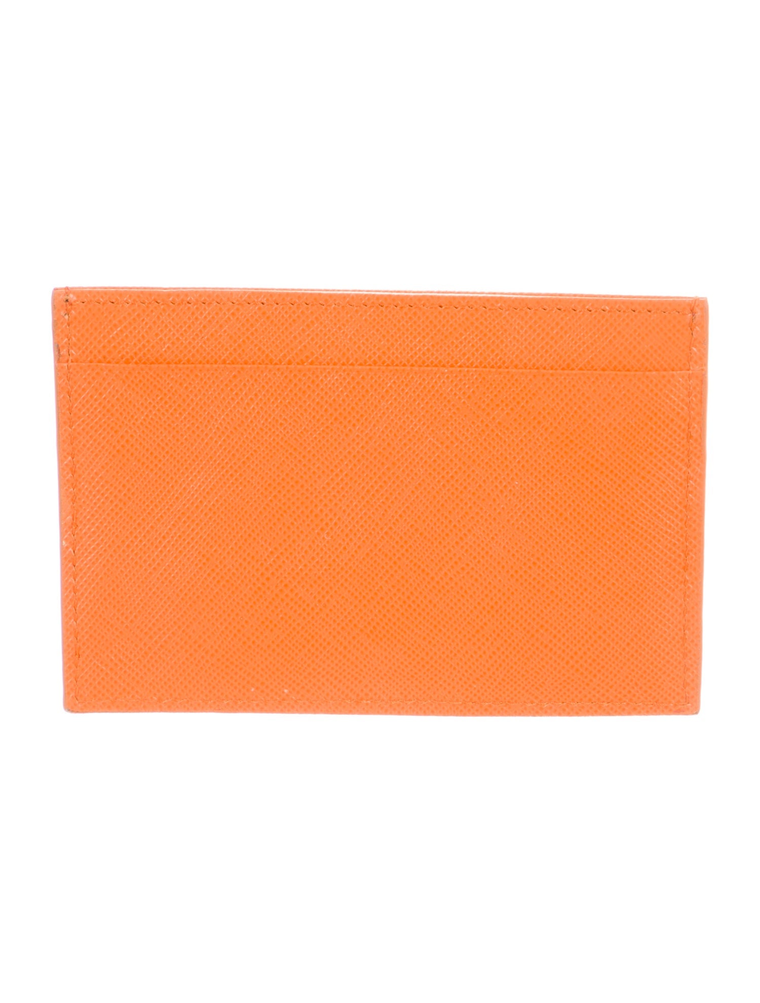 Prada Saffiano Metal Leather Card Holder