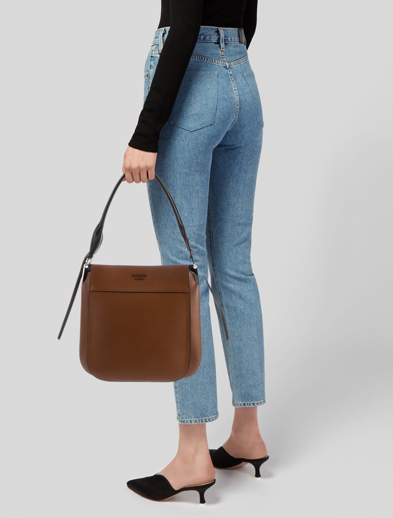 Prada City Calf Leather Margit Large