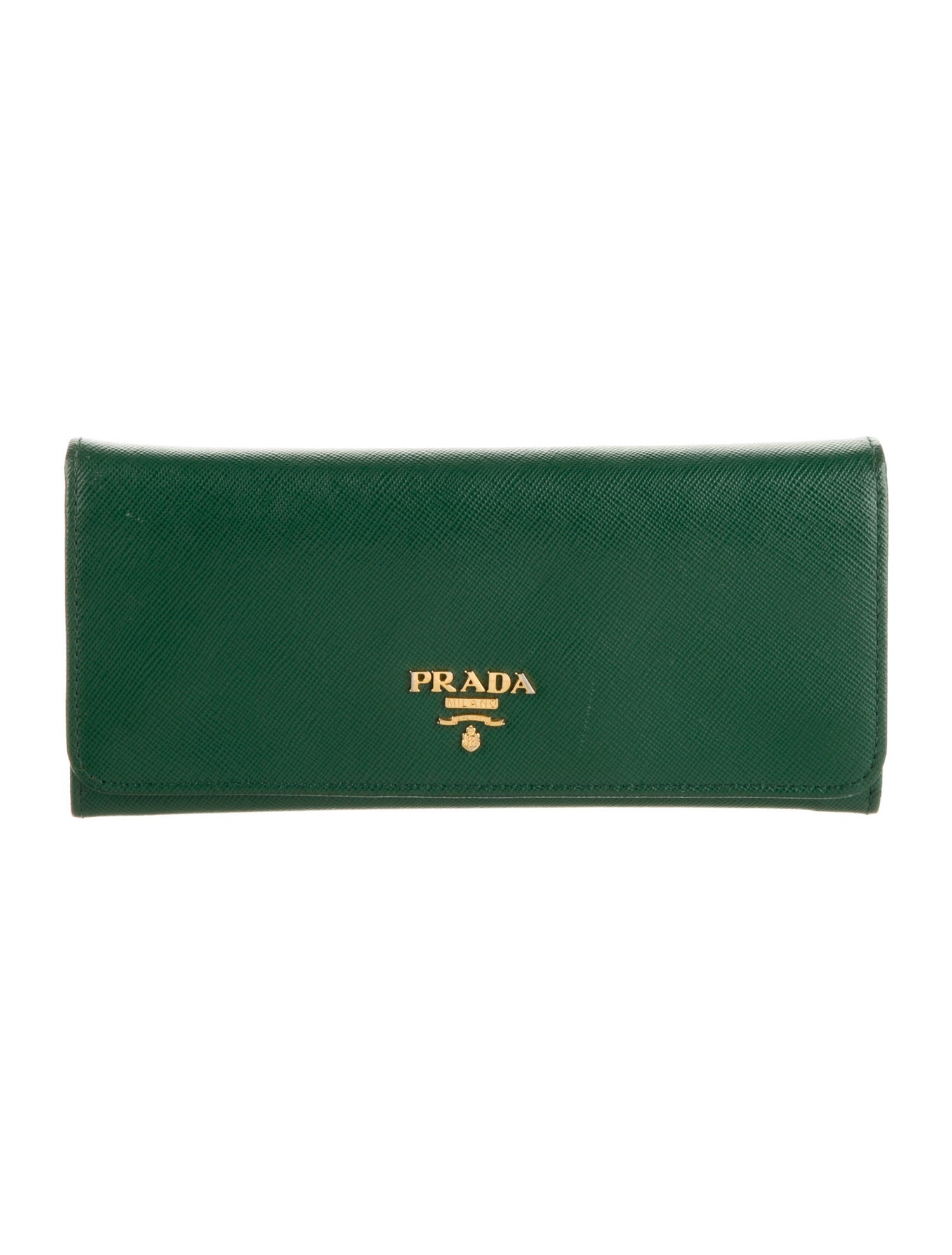 Prada Saffiano Metal Leather Continental Wallet