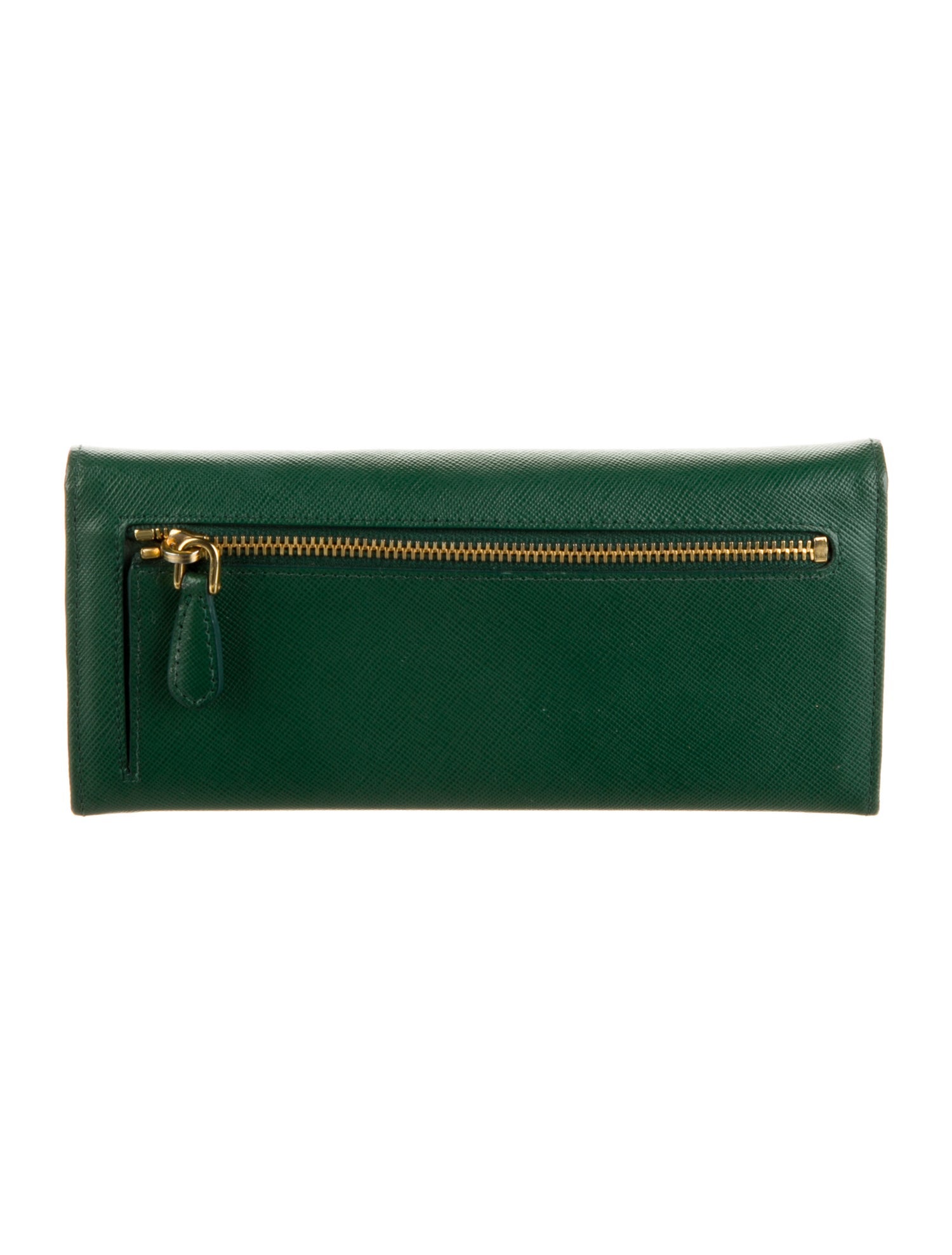 Prada Saffiano Metal Leather Continental Wallet