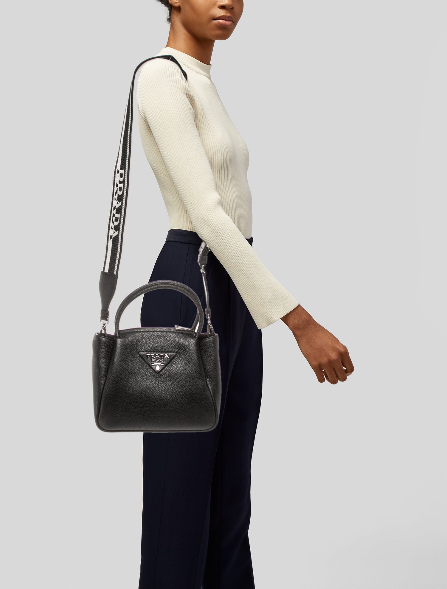 Prada Vitello Daino Leather Flou