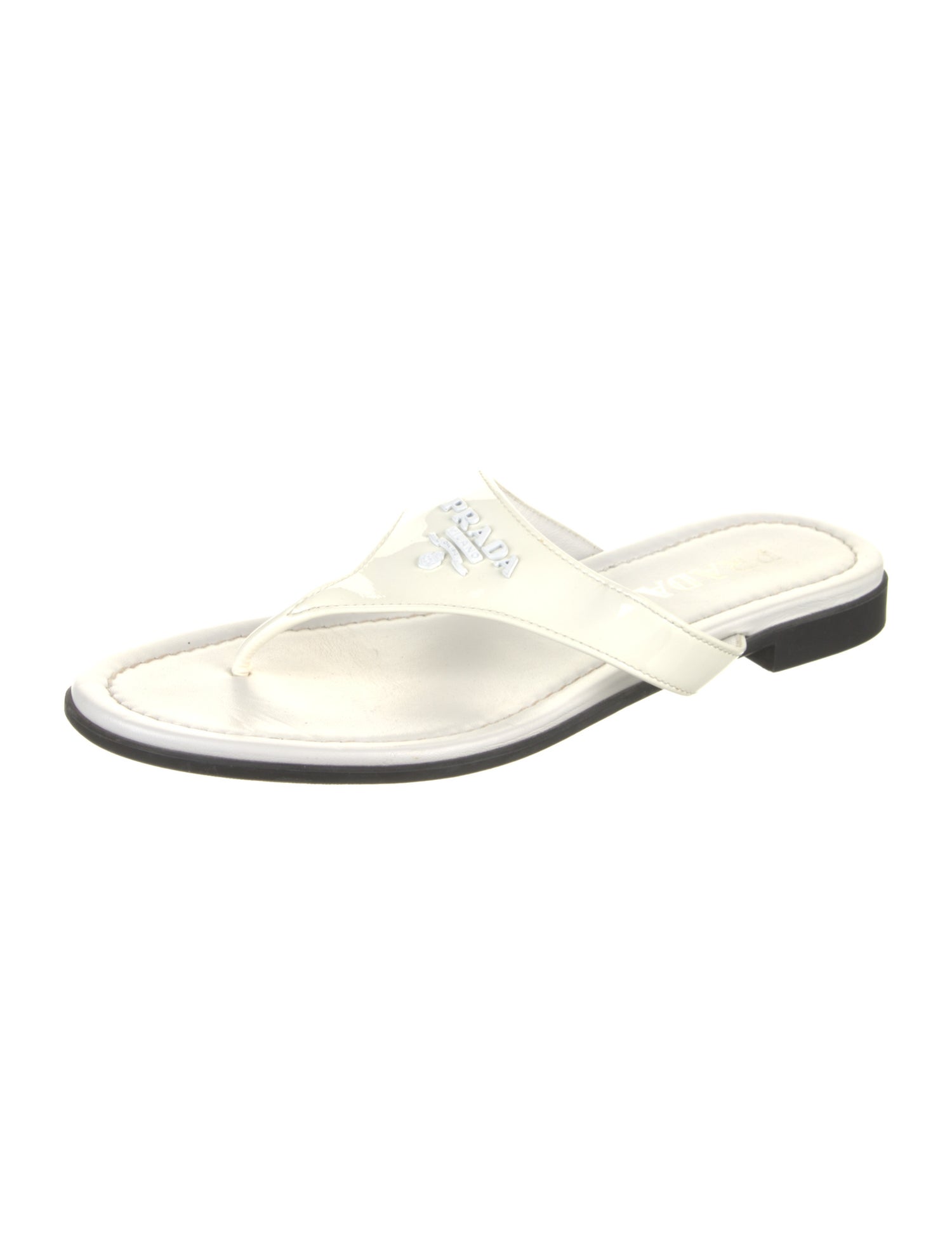 Prada Patent Leather Slides