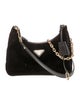 Prada Enameled Metal Triangle Shoulder Bag