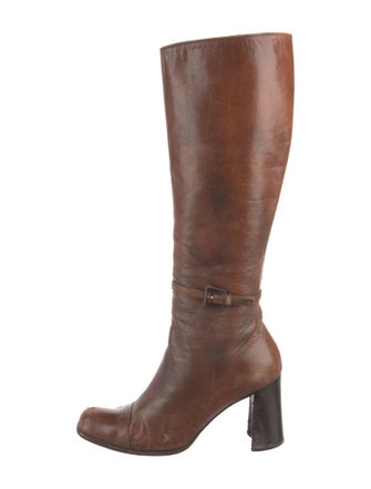 Prada Leather Riding Boots