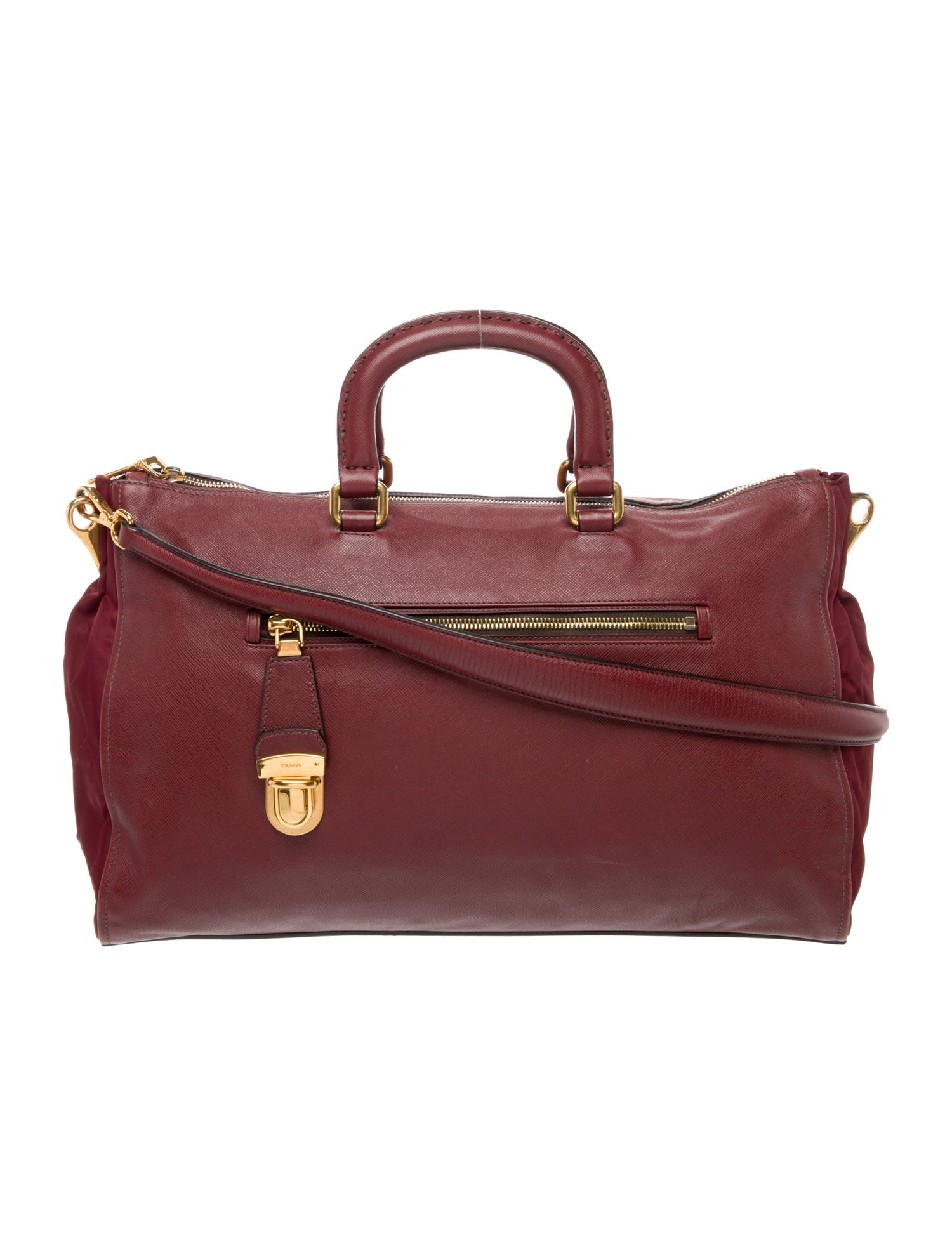 Prada Saffiano Leather Bauletto