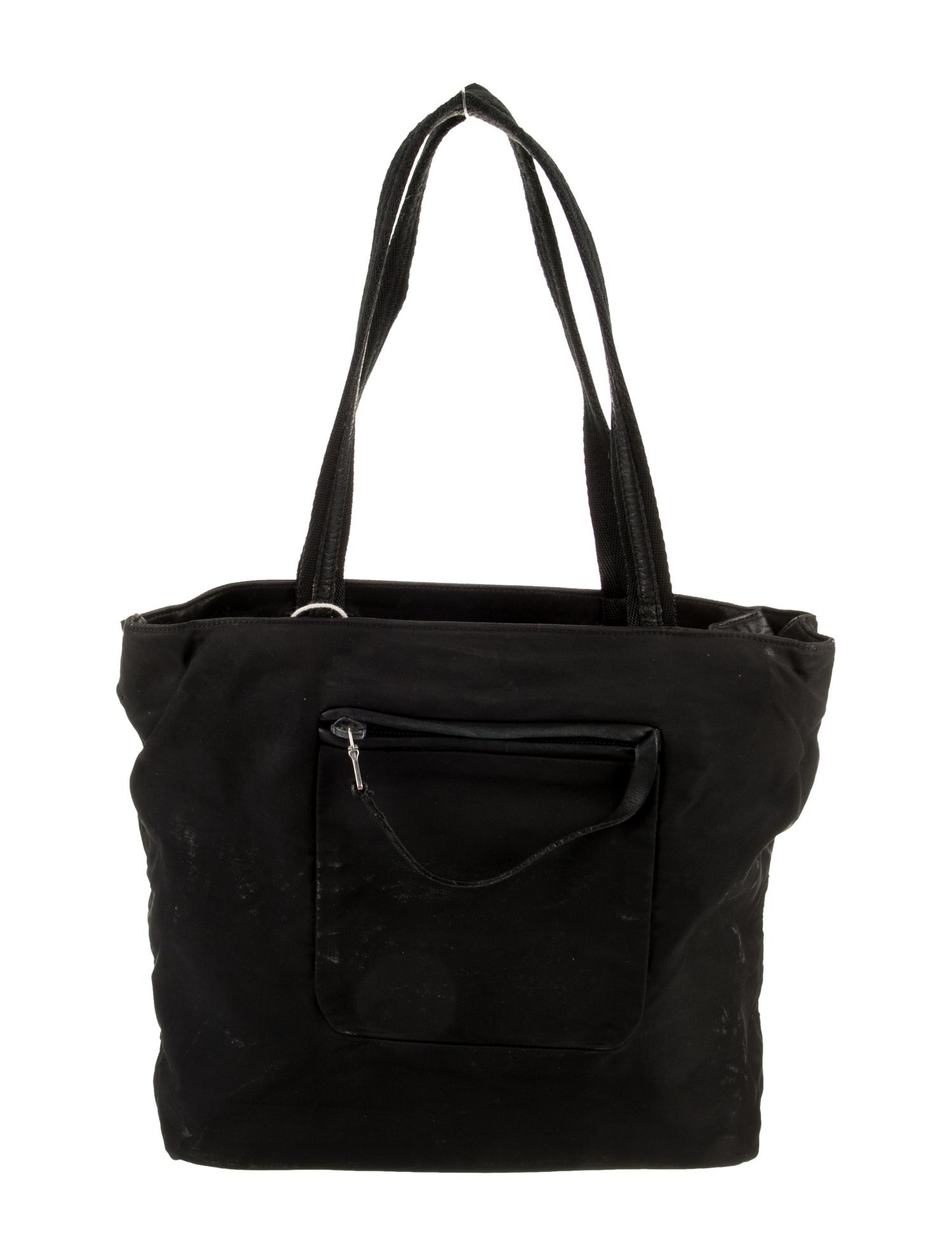 Prada Enameled Metal Triangle Top Handle Bag