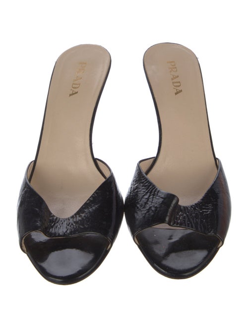 Prada Patent Leather Slides