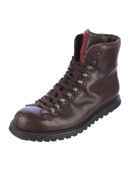 Prada Sport Leather Hiking Boots