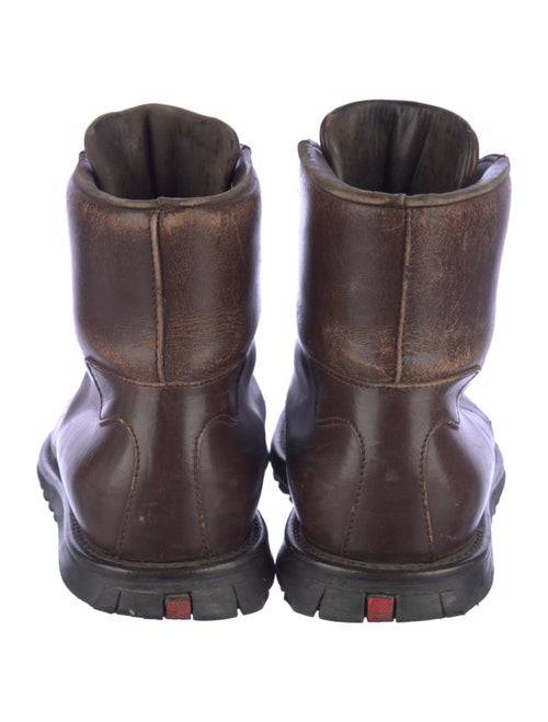 Prada Sport Leather Hiking Boots