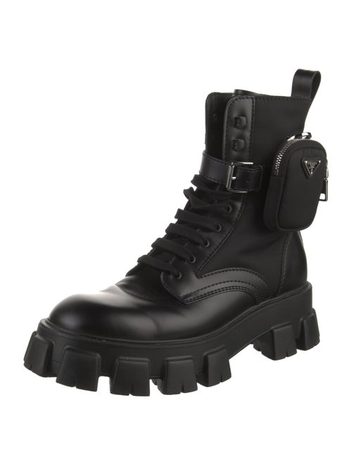 Prada Leather Combat Boots