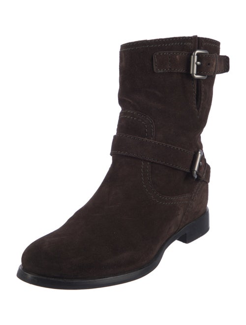 Prada Suede Moto Boots