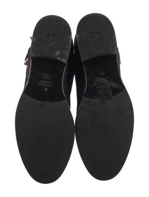 Prada Suede Moto Boots