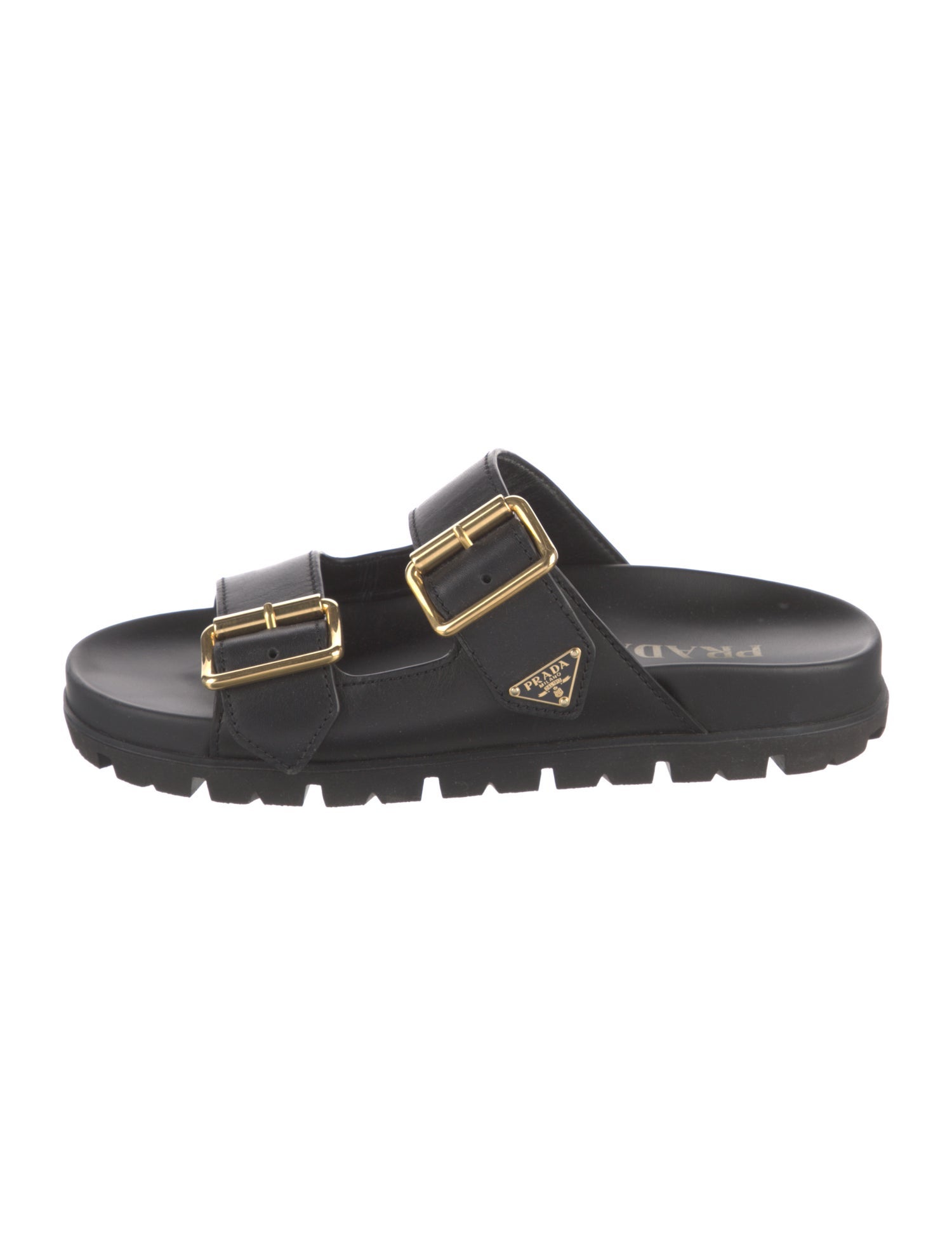 Prada Leather Slides